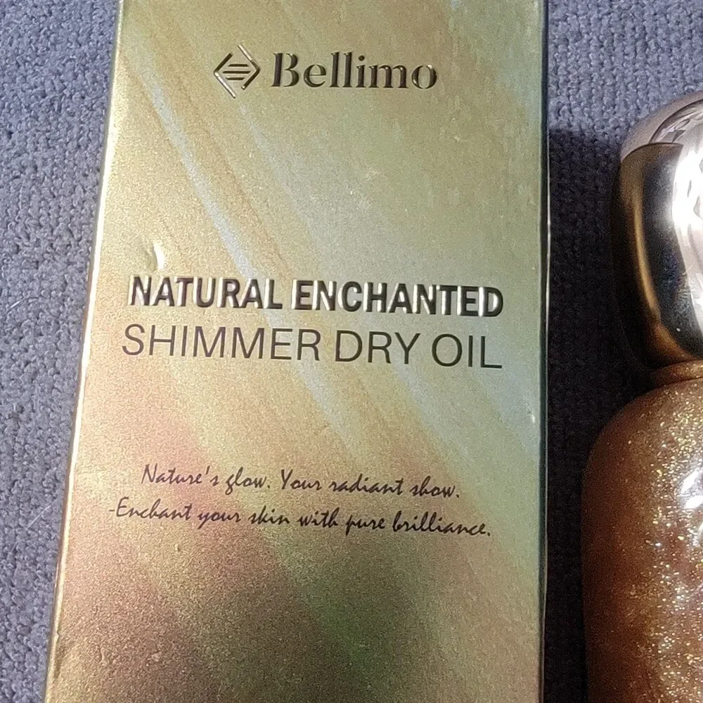 Bellimo Natural Enhanced Shimmer Dry Oil Amber New in Box